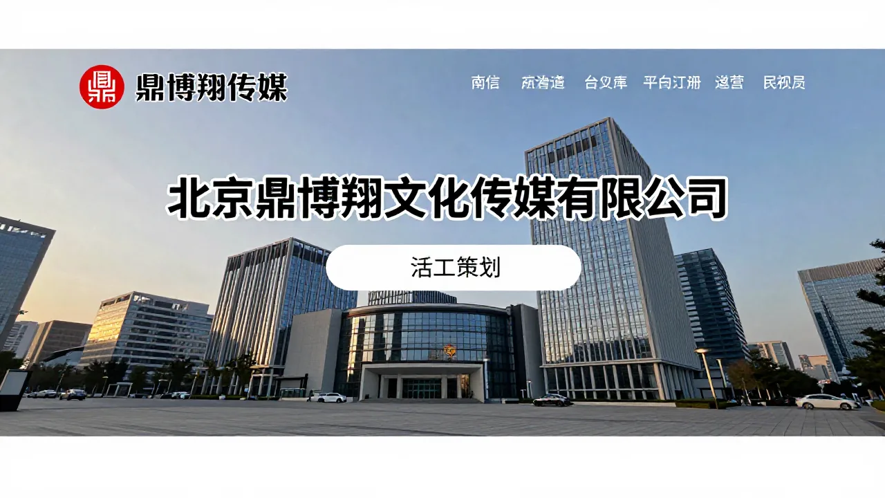 北京鼎博翔文化传媒有限公司 首页主视觉